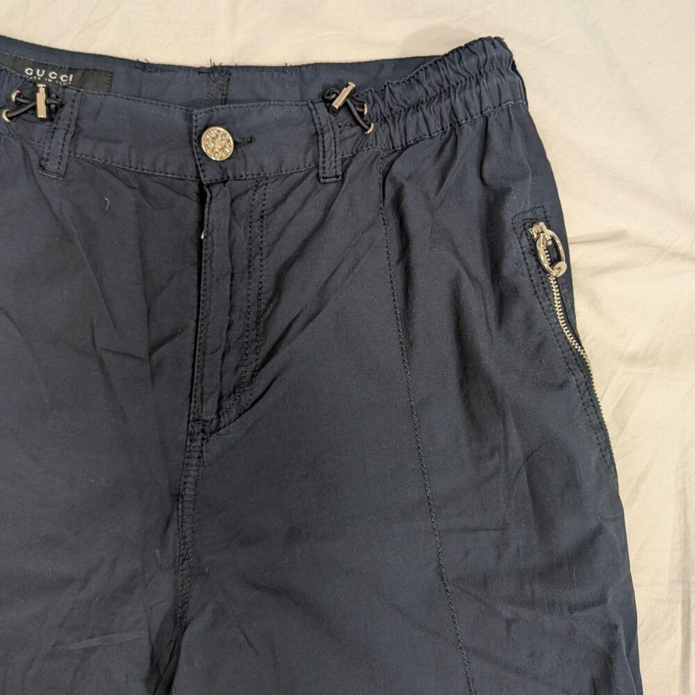 Gucci navy 100% cotton jogger pants, Italian size 42 - Picture 2 of 13